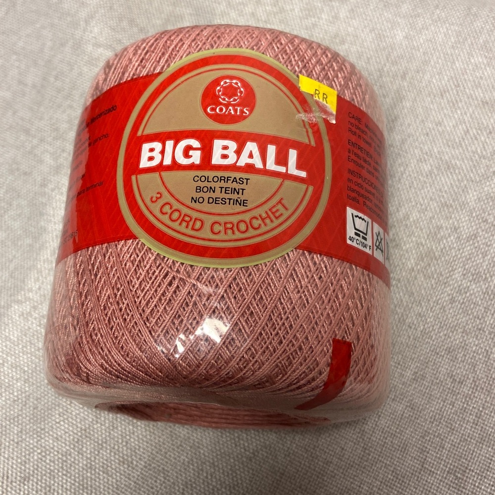 Pink and Cream Crochet Thread Set (new) - Picture 2 of 10